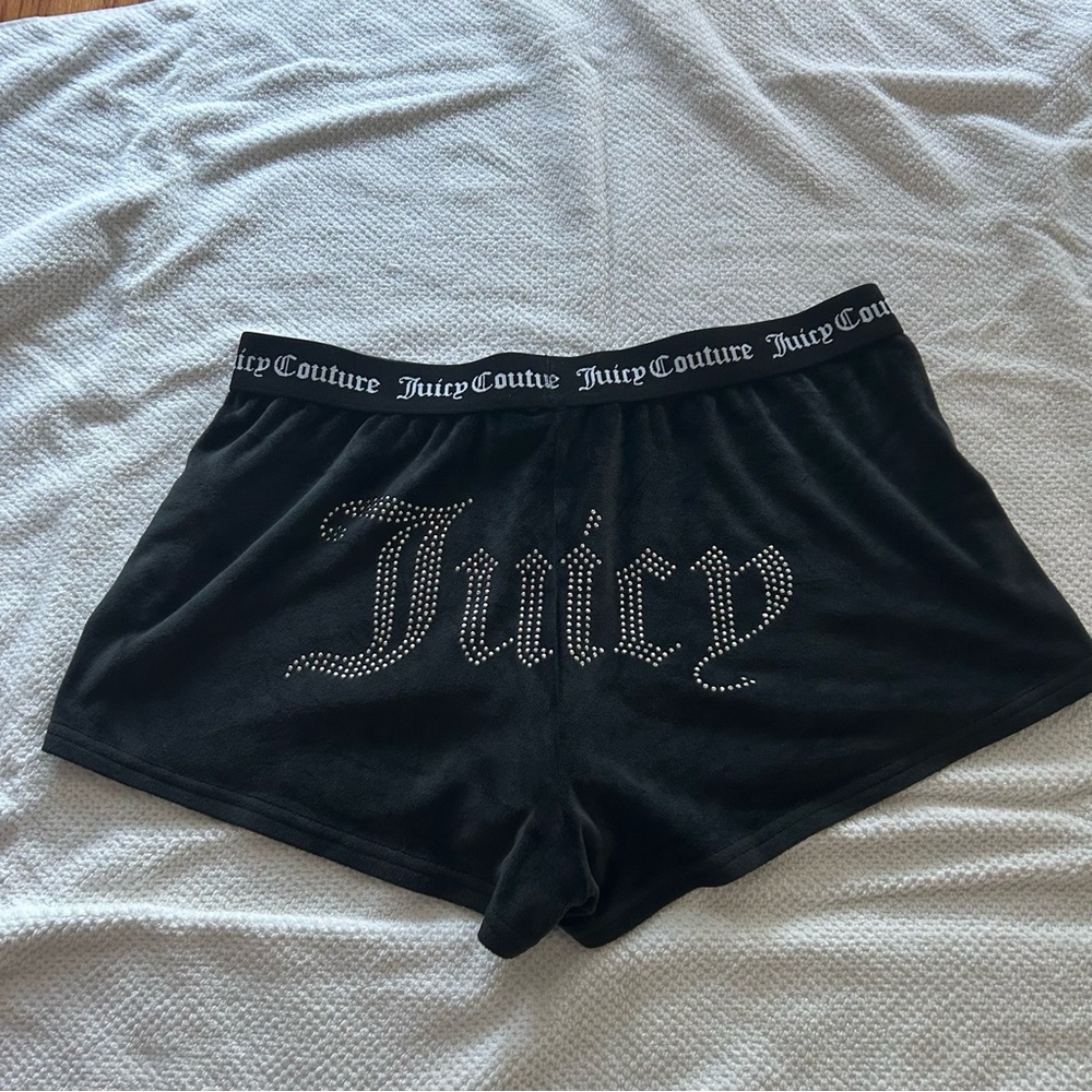 Juicy Couture Black Sleepwear Shorts with Elastic Waistband Size M